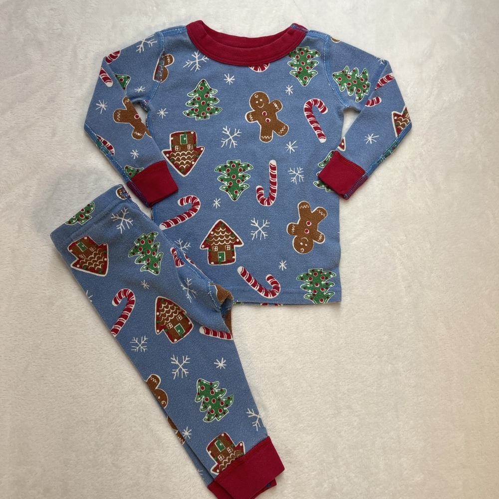 Moon & Back Hanna Andersson Organic Cotton Pajama Unisex Baby 18-24m Gingerbread